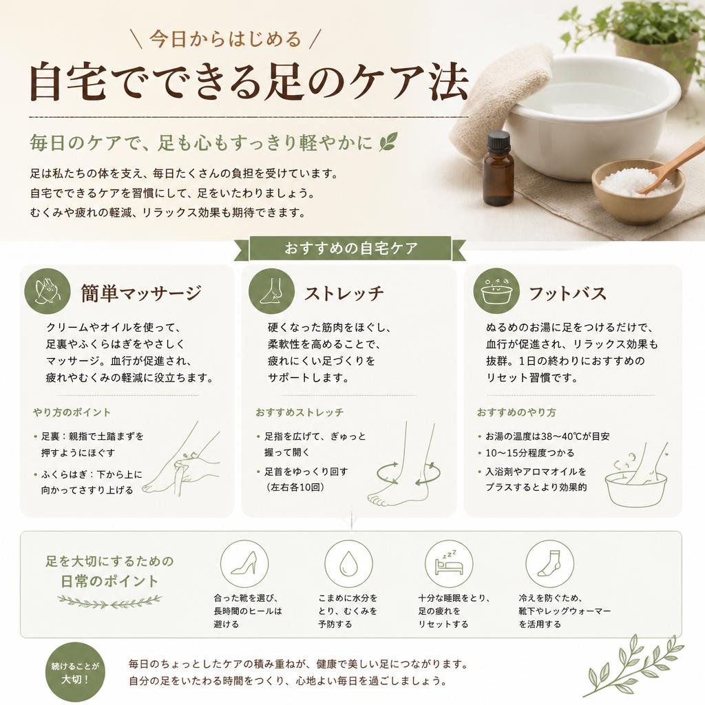 自宅でできる簡単フットケア